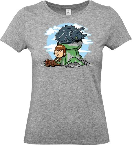Relax with my dragon - how to train your dragon, dragon, movie, cartoon, kids, parody, demonigote - Standard T-Shirt (Frauen)