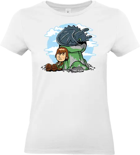 Relax with my dragon - how to train your dragon, dragon, movie, cartoon, kids, parody, demonigote - Standard T-Shirt (Frauen)