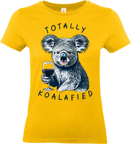 Totally Koalafied - totally koalafied, koala, funny, humor, meme, chill, animals - Standard T-Shirt (Frauen)