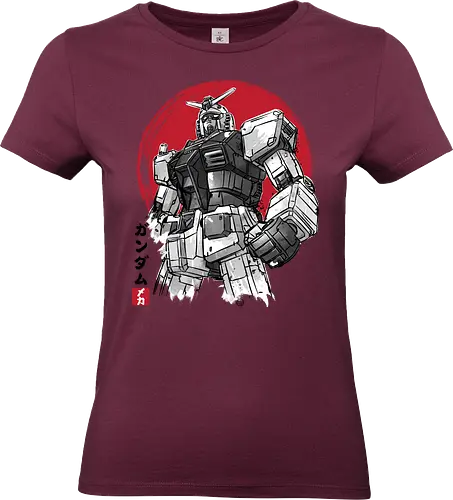 Gundam sumi e - anime, manga, japan, japanese art, robots, sumi e, gundam, voltron - Standard T-Shirt (Frauen)