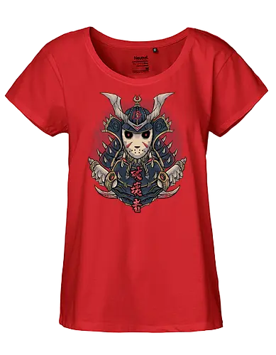 oni no jason  - horror, halloween, cool, cute, fun, satan, parody, demon, devil, samurai, japanese, nightmare - Fairtrade Girl Shirt