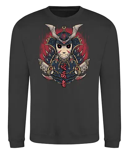 oni no jason  - horror, halloween, cool, cute, fun, satan, parody, demon, devil, samurai, japanese, nightmare - Sweatshirt
