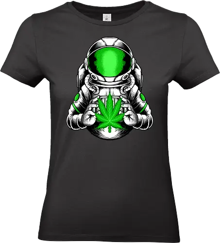 little hope  - cannabis, astronaut, hope, 420, space, galactic, galaxy, cool, leaf, nature - Standard T-Shirt (Frauen)