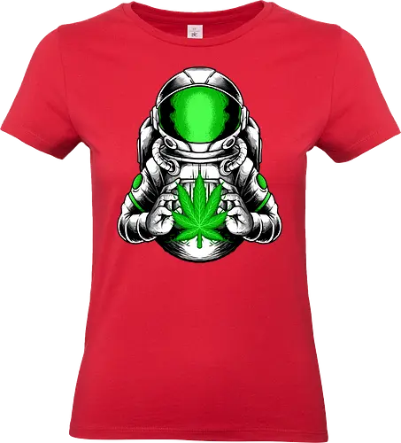 little hope  - cannabis, astronaut, hope, 420, space, galactic, galaxy, cool, leaf, nature - Standard T-Shirt (Frauen)