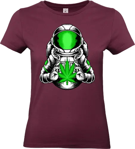 little hope  - cannabis, astronaut, hope, 420, space, galactic, galaxy, cool, leaf, nature - Standard T-Shirt (Frauen)