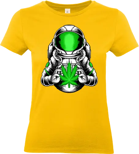 little hope  - cannabis, astronaut, hope, 420, space, galactic, galaxy, cool, leaf, nature - Standard T-Shirt (Frauen)