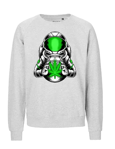 little hope  - cannabis, astronaut, hope, 420, space, galactic, galaxy, cool, leaf, nature - Fairtrade Sweatshirt