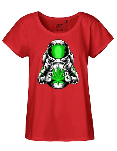 little hope  - cannabis, astronaut, hope, 420, space, galactic, galaxy, cool, leaf, nature - Fairtrade Girl Shirt