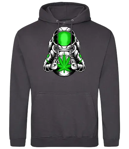 little hope  - cannabis, astronaut, hope, 420, space, galactic, galaxy, cool, leaf, nature - Standard Hoodie