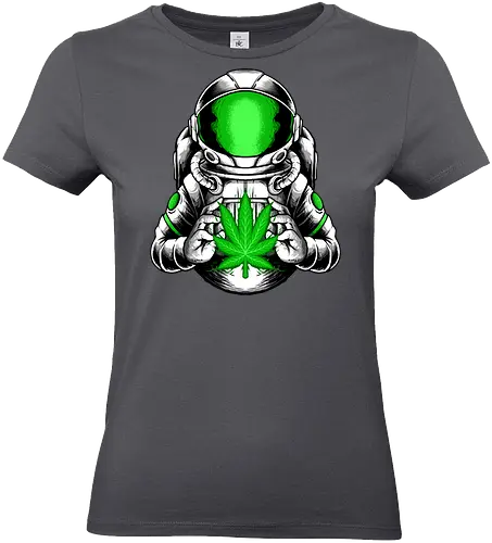 little hope  - cannabis, astronaut, hope, 420, space, galactic, galaxy, cool, leaf, nature - Standard T-Shirt (Frauen)