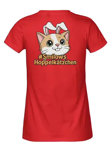 #Hoppelkätzchen - Twitch, Streamer, Katze, Smilow - Fairtrade Girl Shirt