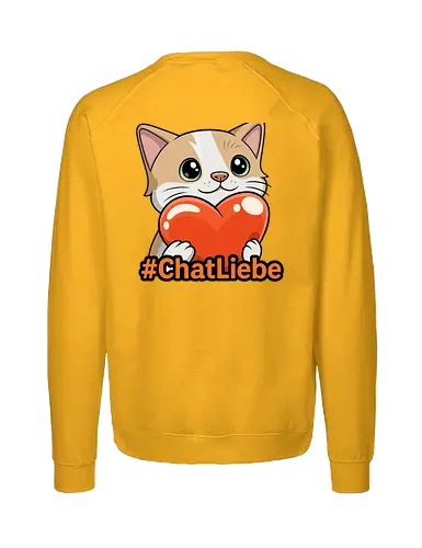 #ChatLiebe - Twitch, Streamer, Katze, Smilow - Fairtrade Sweatshirt