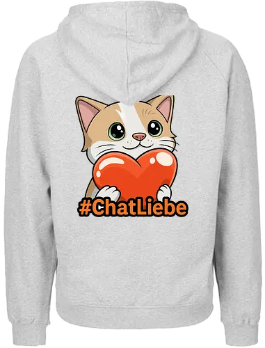 #ChatLiebe - Twitch, Streamer, Katze, Smilow - Fairtrade Hoodie