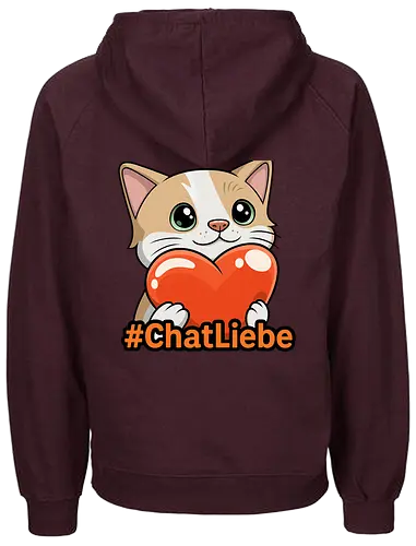 #ChatLiebe - Twitch, Streamer, Katze, Smilow - Fairtrade Hoodie
