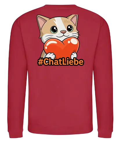 #ChatLiebe - Twitch, Streamer, Katze, Smilow - Sweatshirt