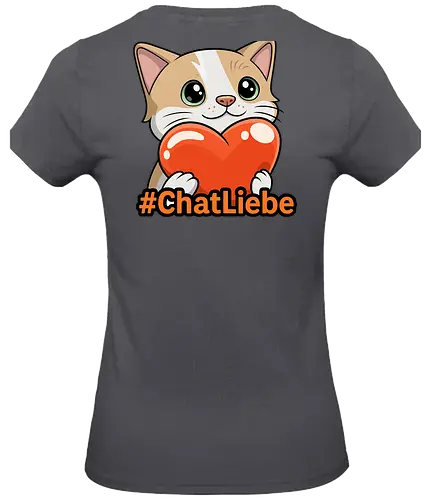 #ChatLiebe - Twitch, Streamer, Katze, Smilow - Standard T-Shirt (Frauen)