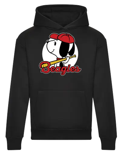 Comic Beagle Baseball 