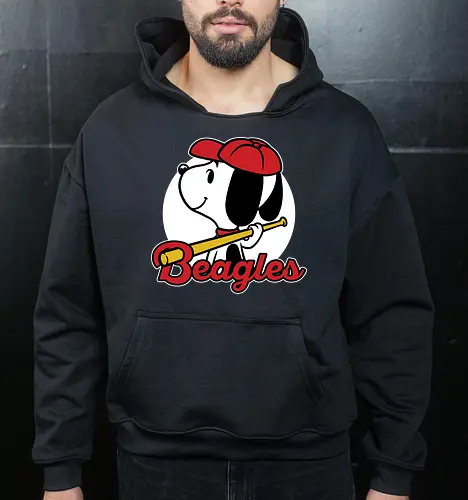 Comic Beagle Baseball 