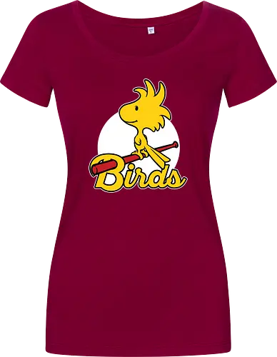 Comic Yellow Bird Baseball 