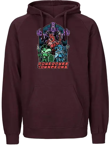 Power Girls Dungeons - rpg, Pen and Paper, d20, Pen and paper, dungeon master, role-playing game, tabletop, game master, cartoon, monkey, Retro Vintage, Retro, Vintage, Tv Show, Animated, Funny, Mashup - Fairtrade Hoodie