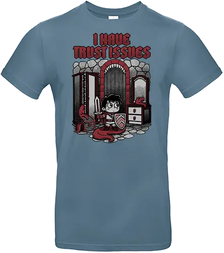 RPG Mimic Trust Issues  - Rpg, Action Rpg, Role-play, Role-playing, Dungeon Master, Dungeon, Adventure, Dark Fantasy, Fantasy, Mimic, Monster, Monsters, Pen and Paper, D20, Tabletop Game, Tabletop, Trust, Social Issues - Standard T-Shirt