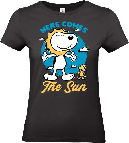 Beagle Summer Music - Summertime, Summer, Wave, Pet, Dog, Beagle, Beach, Adventure, Classic, Vintage, Retro, Cartoon, Sun, Sunny, music, musical, song, lyrics, quote - Standard T-Shirt (Frauen)