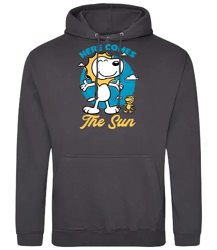 Beagle Summer Music - Summertime, Summer, Wave, Pet, Dog, Beagle, Beach, Adventure, Classic, Vintage, Retro, Cartoon, Sun, Sunny, music, musical, song, lyrics, quote - Standard Hoodie