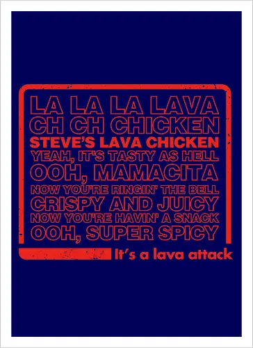 Steves Lava Chicken List