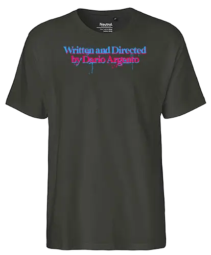 Written and directed by Dario Argento - Dario argento, horror, Italian, giallo, retro horror, mystery, 1980s, 80s, director, directed by - Fairtrade T-Shirt