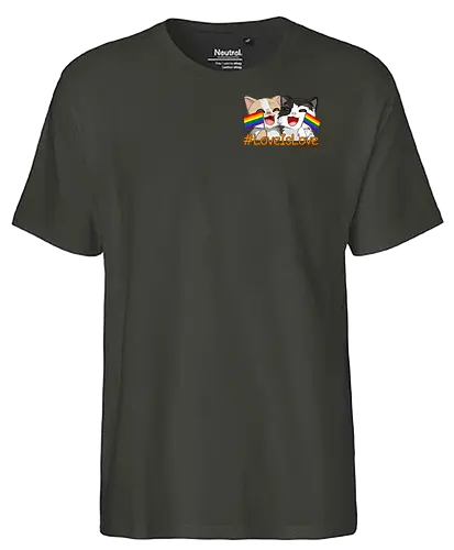 #LoveIsLovePocket - Smilow, Twitch, Streamer, Katze - Fairtrade T-Shirt