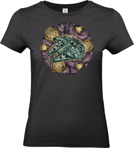 Travel to the Stars - Movie, film, creature, alien, sci-fi, science fiction, space, stars - Standard T-Shirt (Frauen)