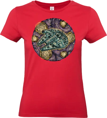 Travel to the Stars - Movie, film, creature, alien, sci-fi, science fiction, space, stars - Standard T-Shirt (Frauen)