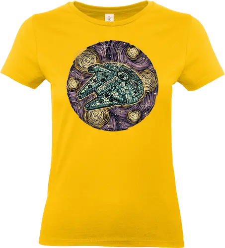 Travel to the Stars - Movie, film, creature, alien, sci-fi, science fiction, space, stars - Standard T-Shirt (Frauen)