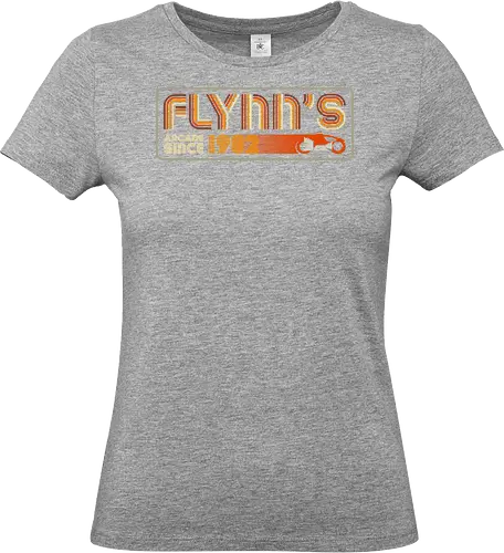Retro Flynns since 1982 - retro, vintage, logo, action movies, tron, flynn, arcade, space invaders, 80s, 90s - Standard T-Shirt (Frauen)