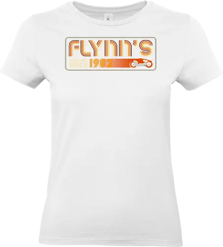 Retro Flynns since 1982 - retro, vintage, logo, action movies, tron, flynn, arcade, space invaders, 80s, 90s - Standard T-Shirt (Frauen)