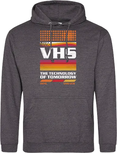 VHS Tech - VHS Tech, vhs, video tape, cassette, old tech, retro, vintage, video player - Standard Hoodie