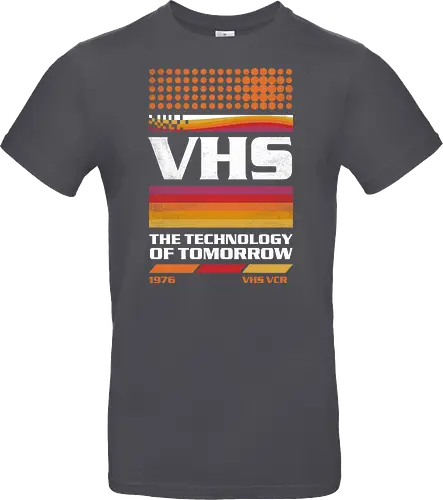 VHS Tech - VHS Tech, vhs, video tape, cassette, old tech, retro, vintage, video player - Standard T-Shirt