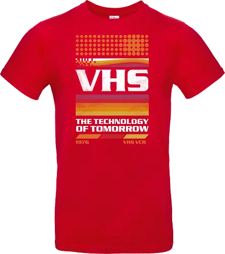 VHS Tech - VHS Tech, vhs, video tape, cassette, old tech, retro, vintage, video player - Standard T-Shirt
