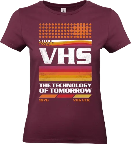 VHS Tech - VHS Tech, vhs, video tape, cassette, old tech, retro, vintage, video player - Standard T-Shirt (Frauen)