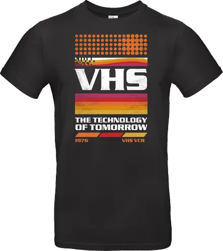 VHS Tech - VHS Tech, vhs, video tape, cassette, old tech, retro, vintage, video player - Standard T-Shirt
