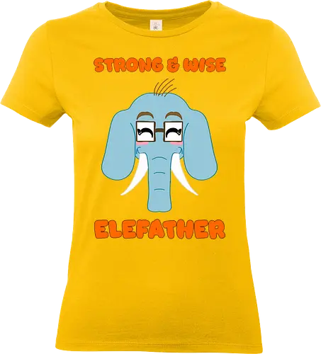 Kawaii Elefather - Cartoon Elefant, sanfter Riese Papa, blauer Elefant Design, süßes Papa Motiv, cleveres Papa Shirt, Elefant mit Brille, cooler Vater Look, emotionales Papa Shirt, Papa mit Stoßzähnen, Überraschung zum Vatertag, witziges Papa Design, kawaii, lustiges Papa Design, Elefanten Papa, Vatertag Humor, süßes Tier Wortspiel, Elefather Shirt, starker Papa, weiser Papa, Papa mit Brille, Papa Witz Stil, Elefanten Wortspiel, niedliches Papa Shirt, Papa Wertschätzung, Papa Illustration, Vatertags T-Shirt - Standard T-Shirt (Frauen)