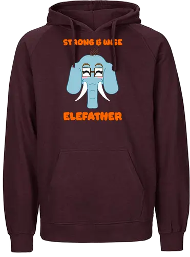 Kawaii Elefather - Cartoon Elefant, sanfter Riese Papa, blauer Elefant Design, süßes Papa Motiv, cleveres Papa Shirt, Elefant mit Brille, cooler Vater Look, emotionales Papa Shirt, Papa mit Stoßzähnen, Überraschung zum Vatertag, witziges Papa Design, kawaii, lustiges Papa Design, Elefanten Papa, Vatertag Humor, süßes Tier Wortspiel, Elefather Shirt, starker Papa, weiser Papa, Papa mit Brille, Papa Witz Stil, Elefanten Wortspiel, niedliches Papa Shirt, Papa Wertschätzung, Papa Illustration, Vatertags T-Shirt - Fairtrade Hoodie