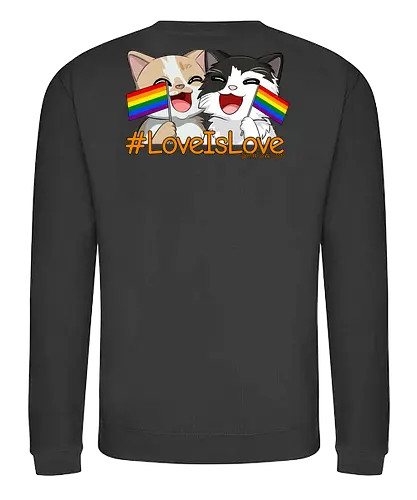 #LoveIsLoveBack - Twitch, Streamer, Katze, Smilow - Sweatshirt