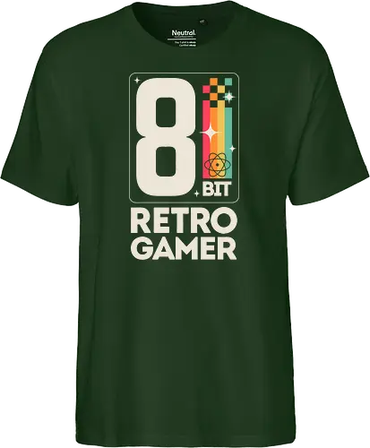 Retro Gamer Pixel 8 Bit - weiß