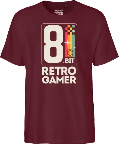 Retro Gamer Pixel 8 Bit - weiß