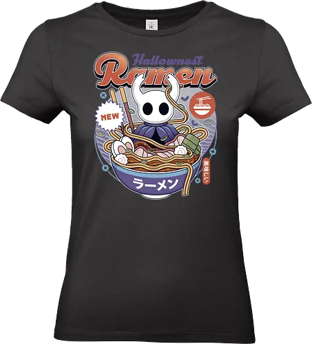 Hallownest Ramen Vintage - Bug Knight, hallownest, the knight, hollow, knight, hornet, indie game, shade, gamer, gaming, video game, silksong, ramen, pale king, grub - Standard T-Shirt (Frauen)