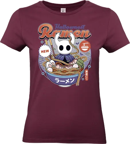 Hallownest Ramen Vintage - Bug Knight, hallownest, the knight, hollow, knight, hornet, indie game, shade, gamer, gaming, video game, silksong, ramen, pale king, grub - Standard T-Shirt (Frauen)