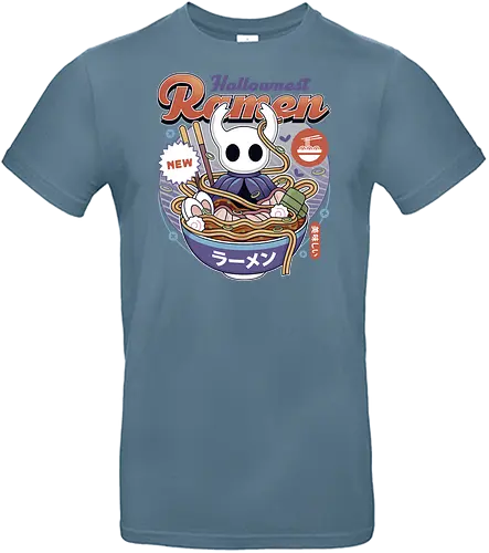 Hallownest Ramen Vintage - Bug Knight, hallownest, the knight, hollow, knight, hornet, indie game, shade, gamer, gaming, video game, silksong, ramen, pale king, grub - Standard T-Shirt