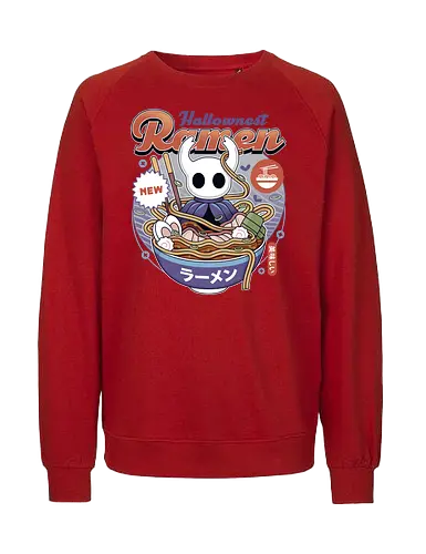 Hallownest Ramen Vintage - Bug Knight, hallownest, the knight, hollow, knight, hornet, indie game, shade, gamer, gaming, video game, silksong, ramen, pale king, grub - Fairtrade Sweatshirt