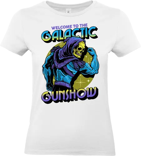 Welcome to the galactic gun show - Comics, comic book, cartoons, TV show, animated, animation, villain - Standard T-Shirt (Frauen)